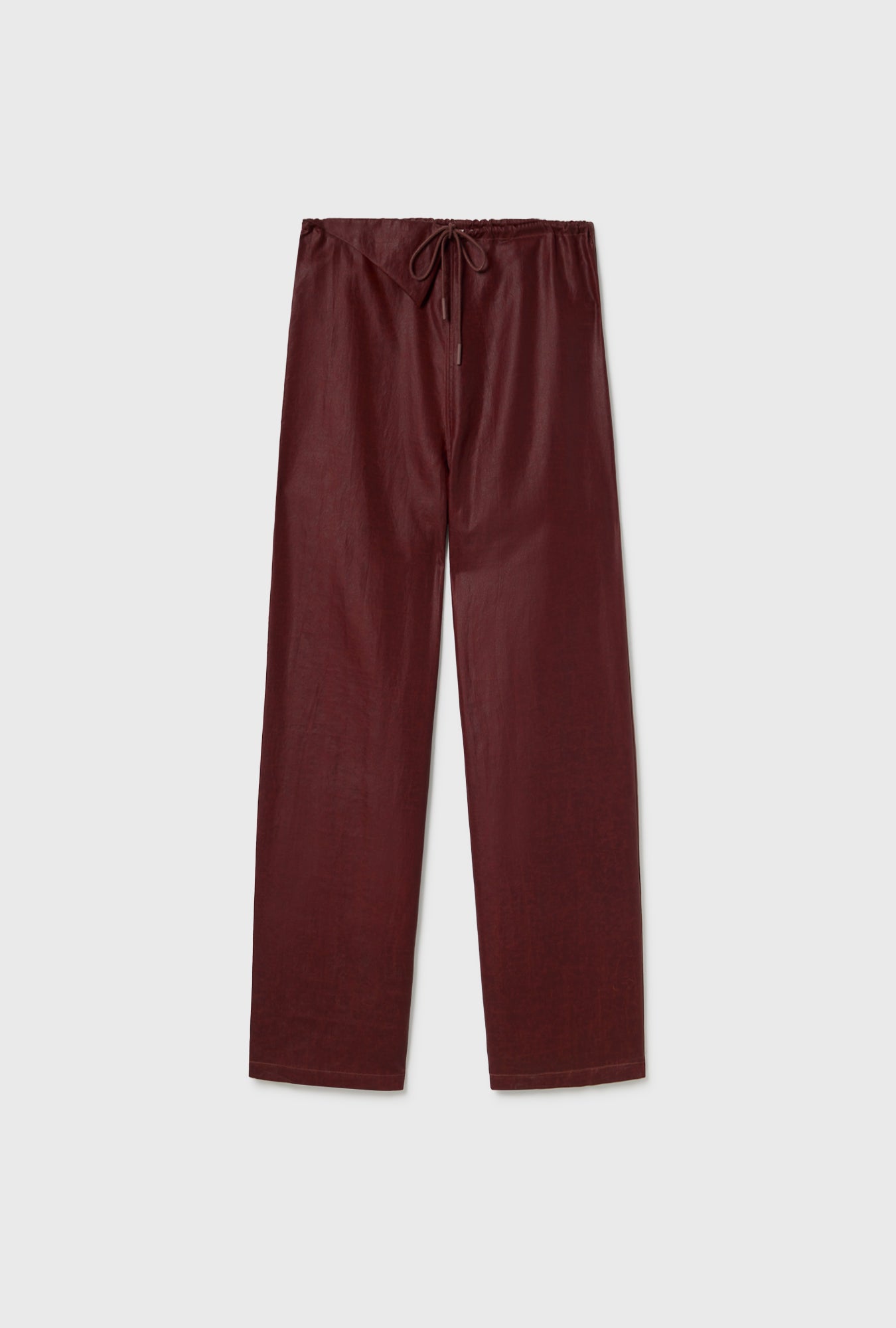 MUD SILK DRAWSTRING TROUSER IRON