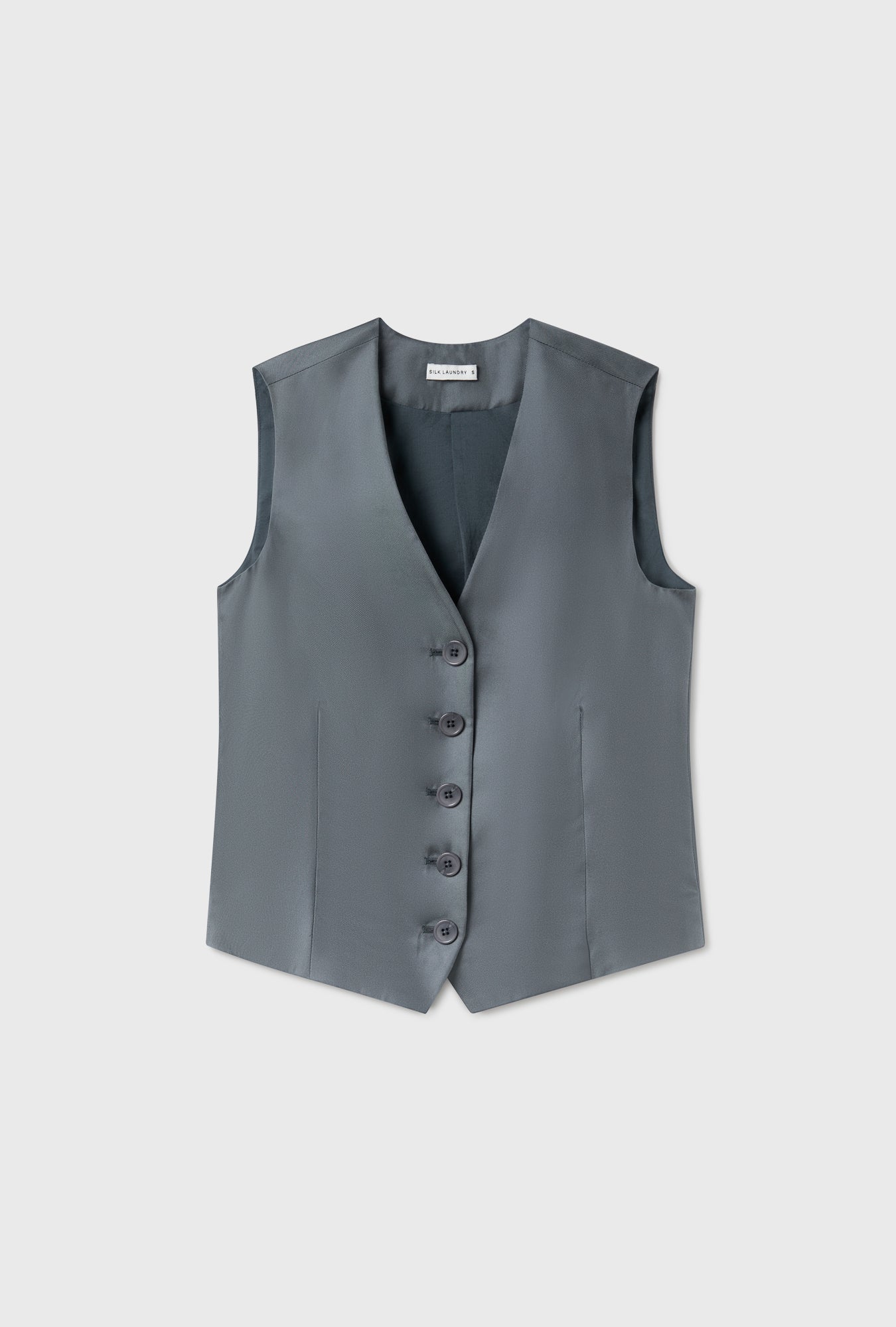 TWILL VEST SLATE