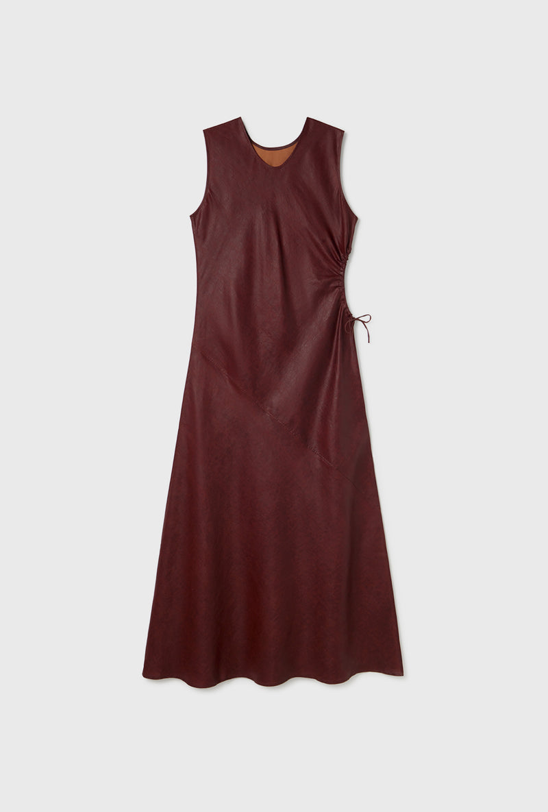 MUD SILK KEYHOLE DRESS IRON